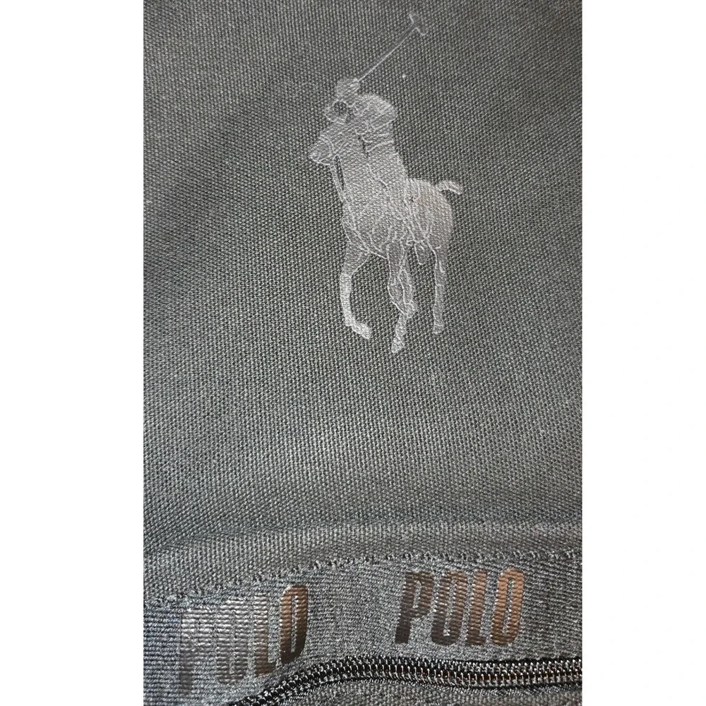 Ralph Lauren Fragrances Black Canvas Backpack Big Pony Polo Logo Bag Mens Womens